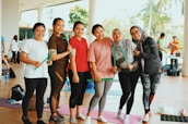 a group of people posing for a photo