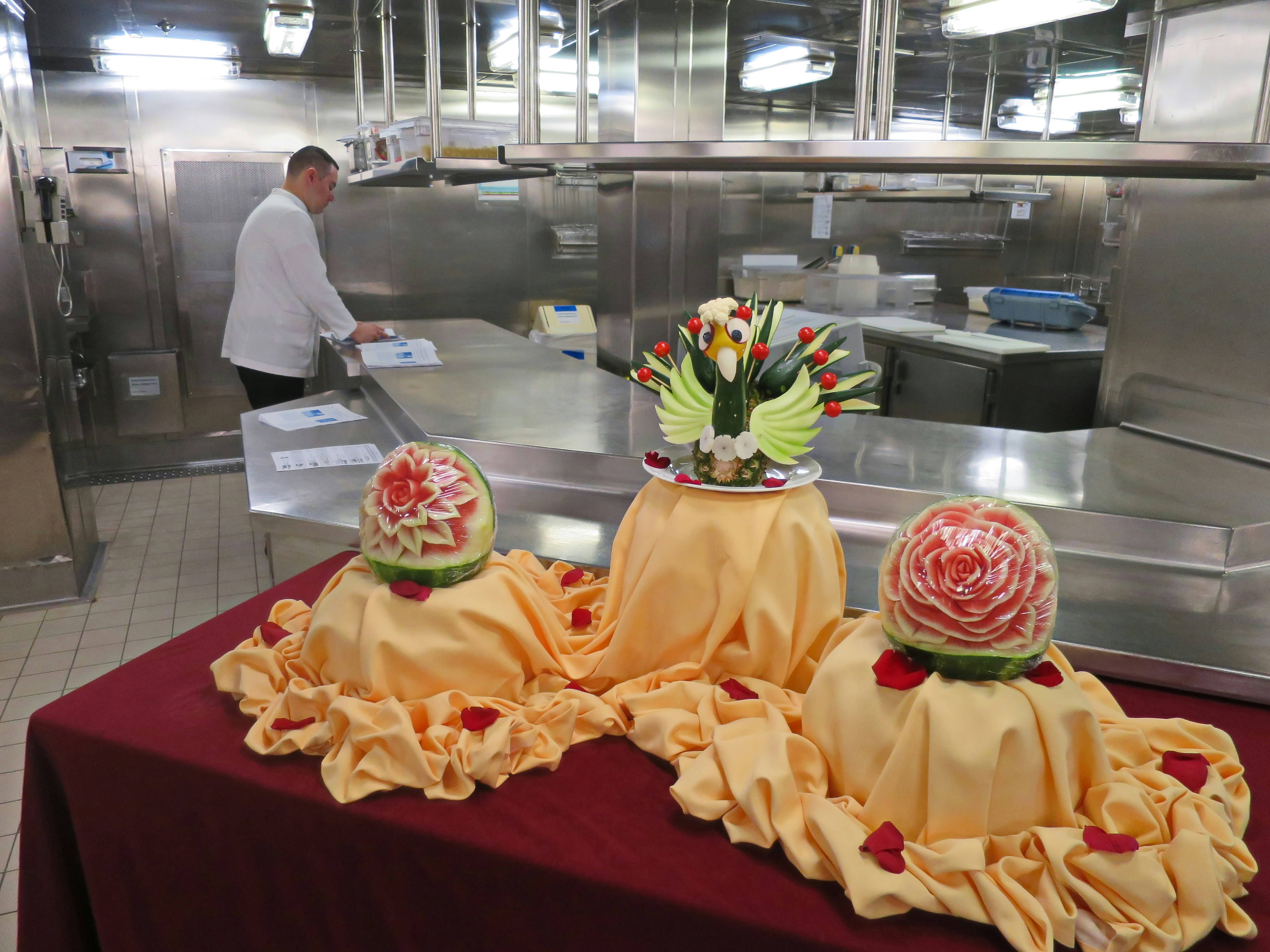 a couple of cakes on a table, 