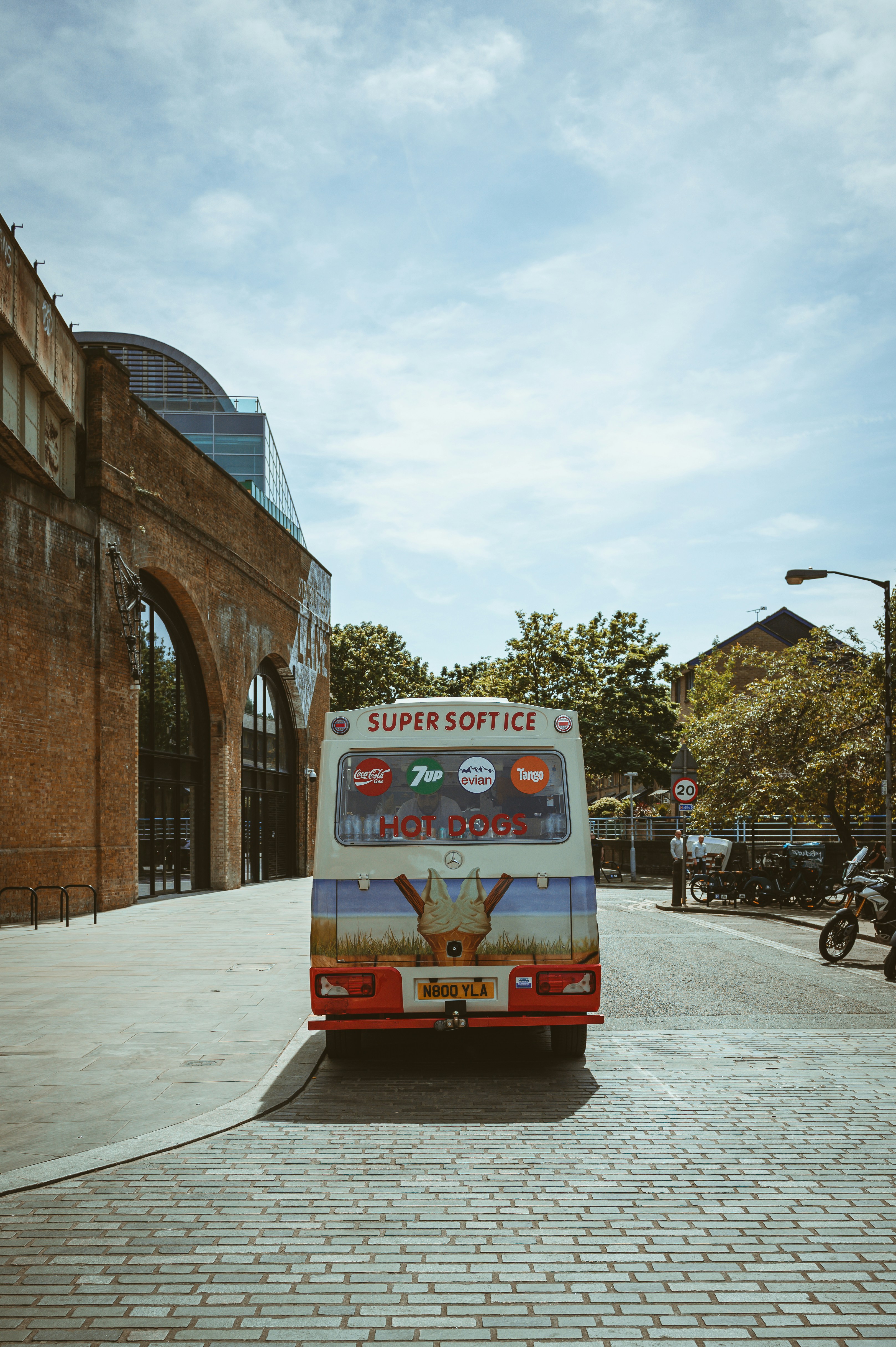 a bus parked on a street