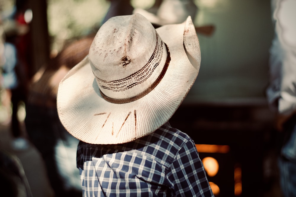 a person wearing a hat