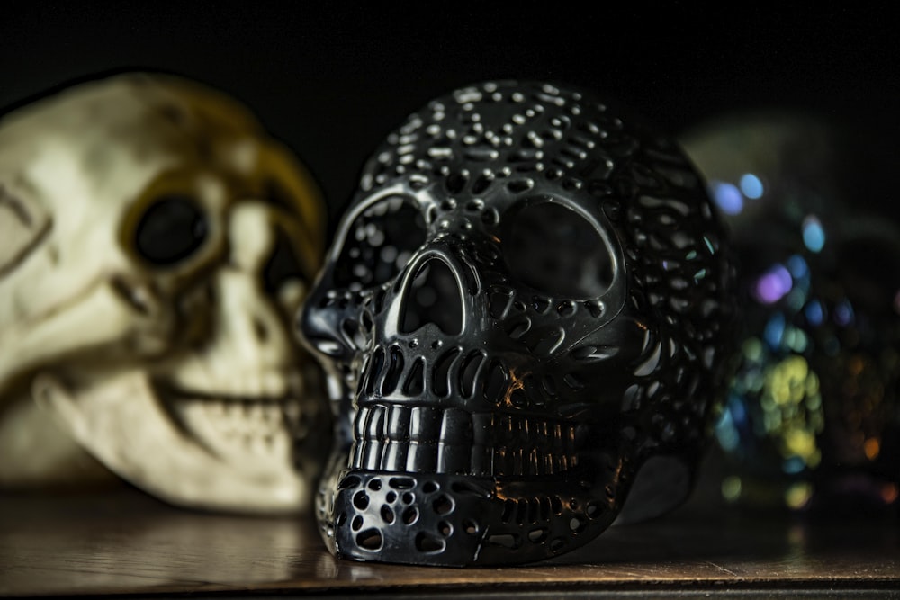 a pair of skulls