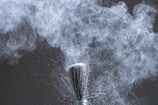 Visualization of aerosol particle dispersion in a fluid flow environment.