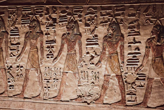 a group of people in ancient clothing