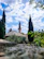 A serene image of a mosque surrounded by nature, symbolizing peace and spirituality.