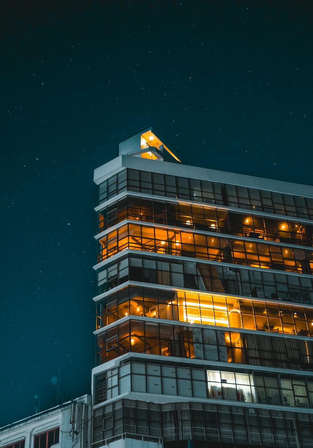 a tall building with many windows