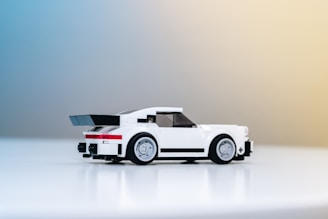 a white car with a black roof