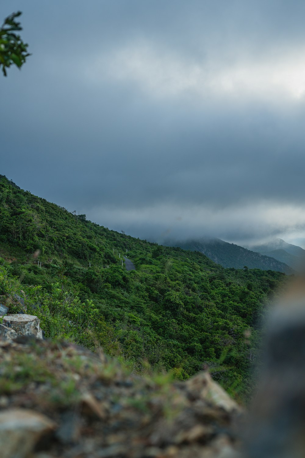 a view of a mountain range