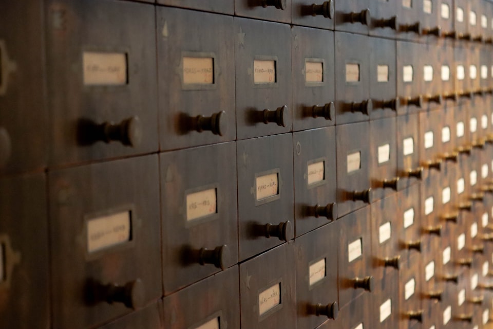 Desk with handwritten notes