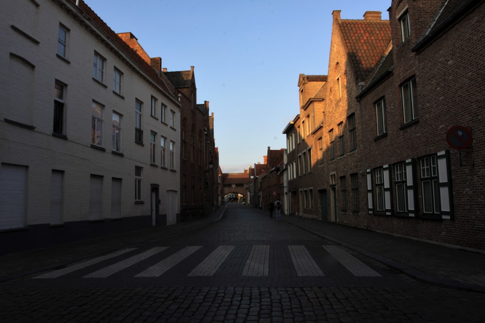 a street with buildings on either side