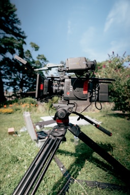 a camera on a tripod