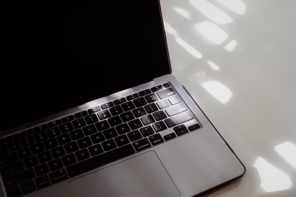 a laptop computer on a table