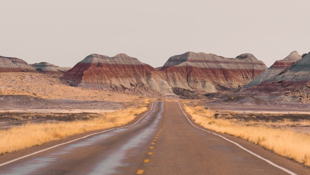 a road in the desert