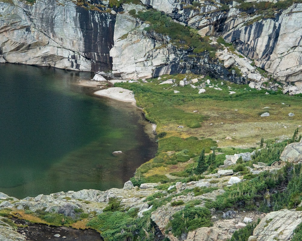 a river running through a rocky area