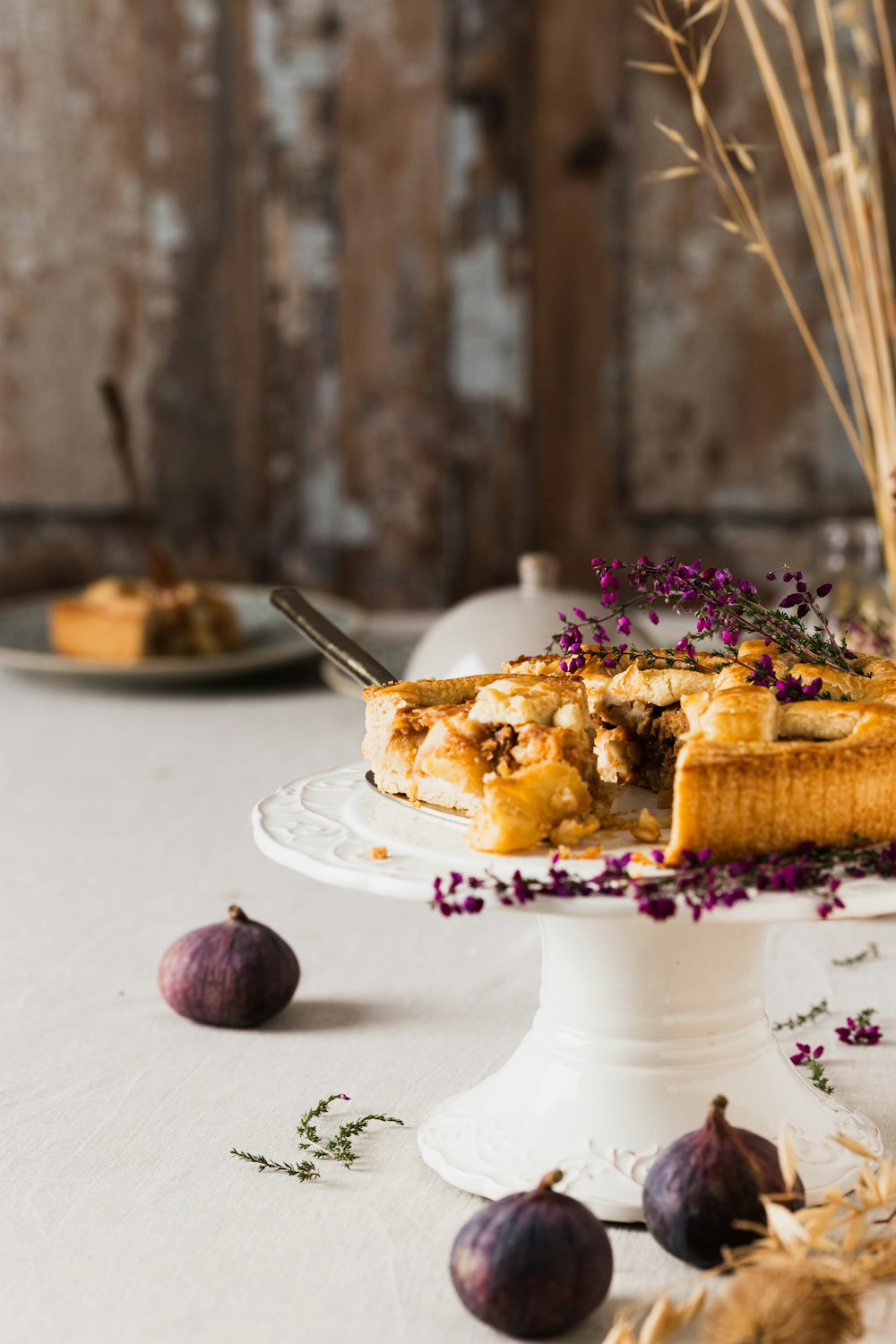 a plate of desserts