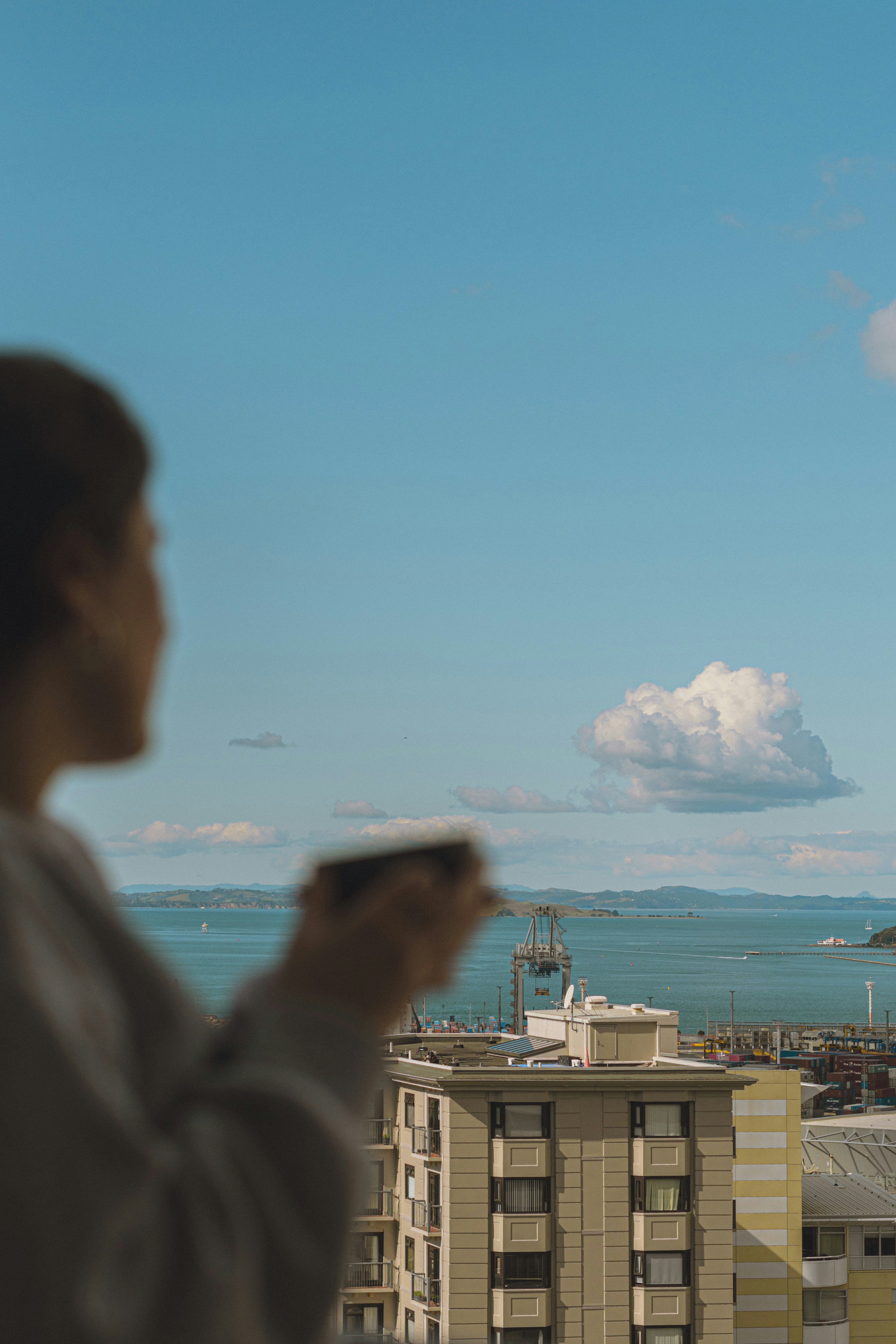 a person holding a cup