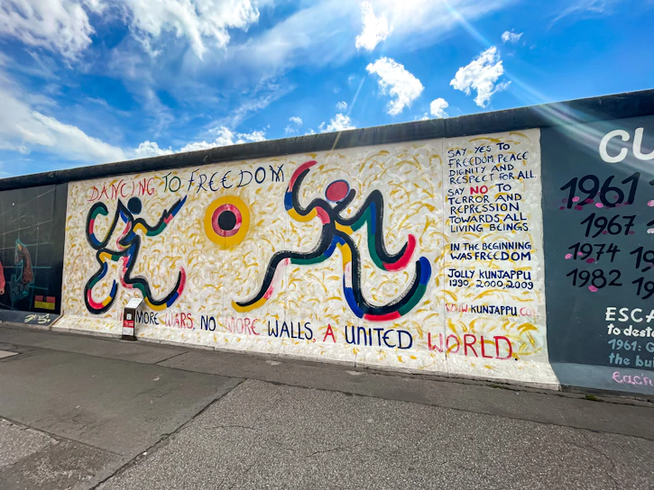 A vibrant painting by a young Cameroonian artist depicting hope and resilience.