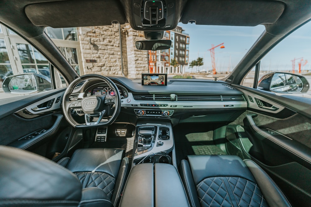 the interior of a car