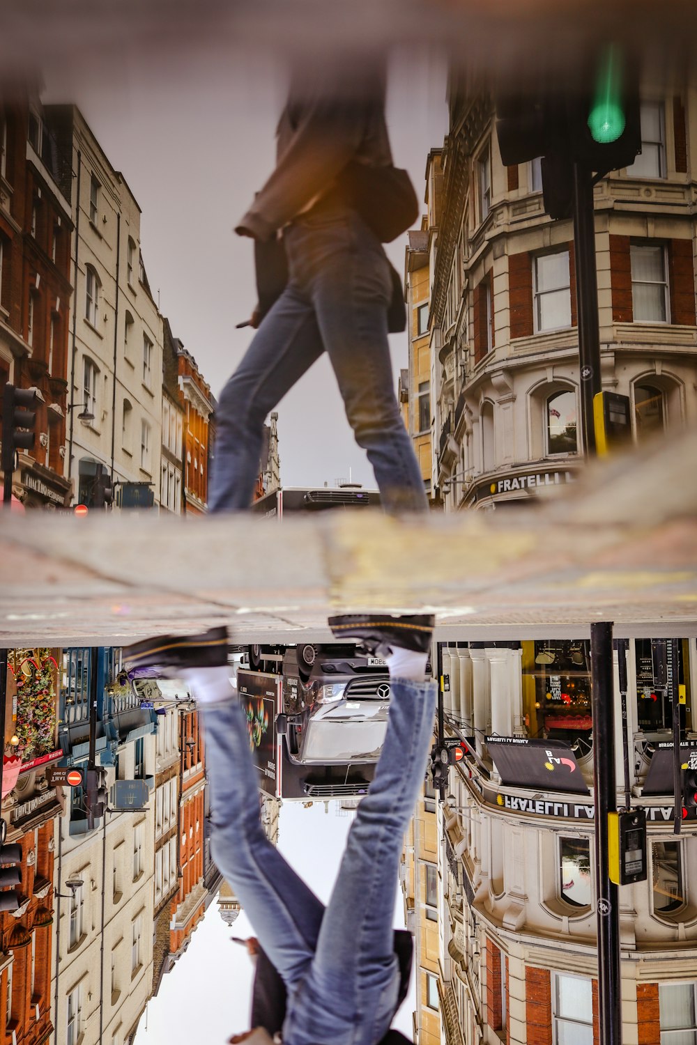 a person on a ladder