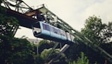 a train going over a bridge