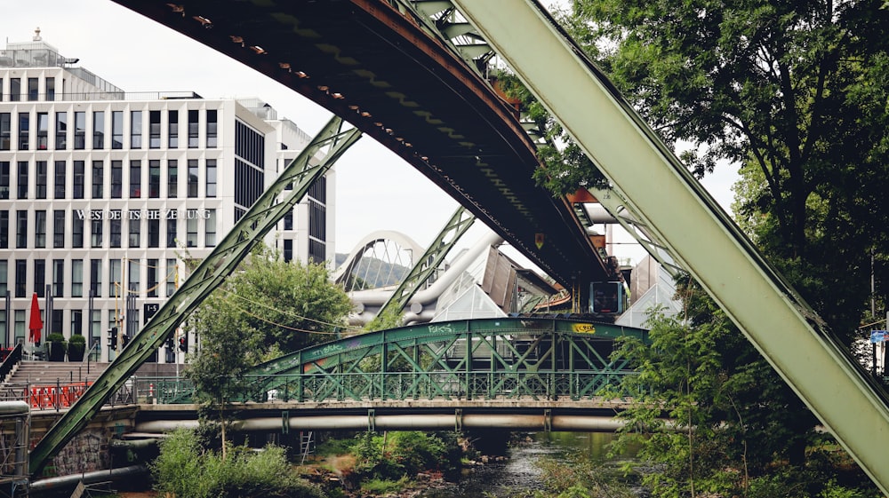 a bridge over a river