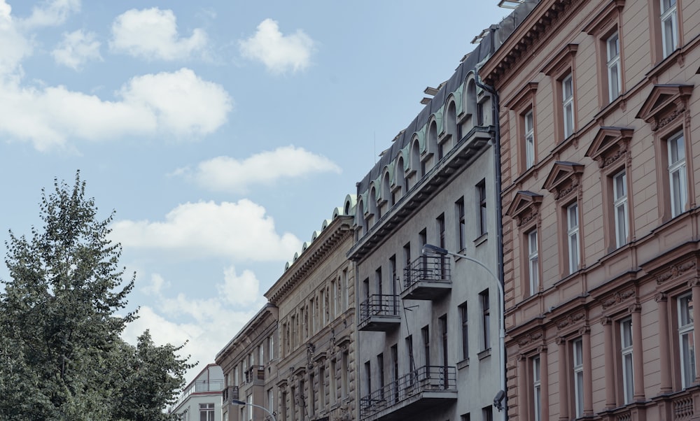 a row of buildings