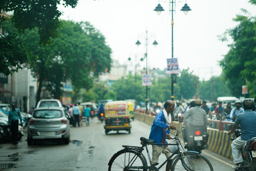 a busy street with traffic