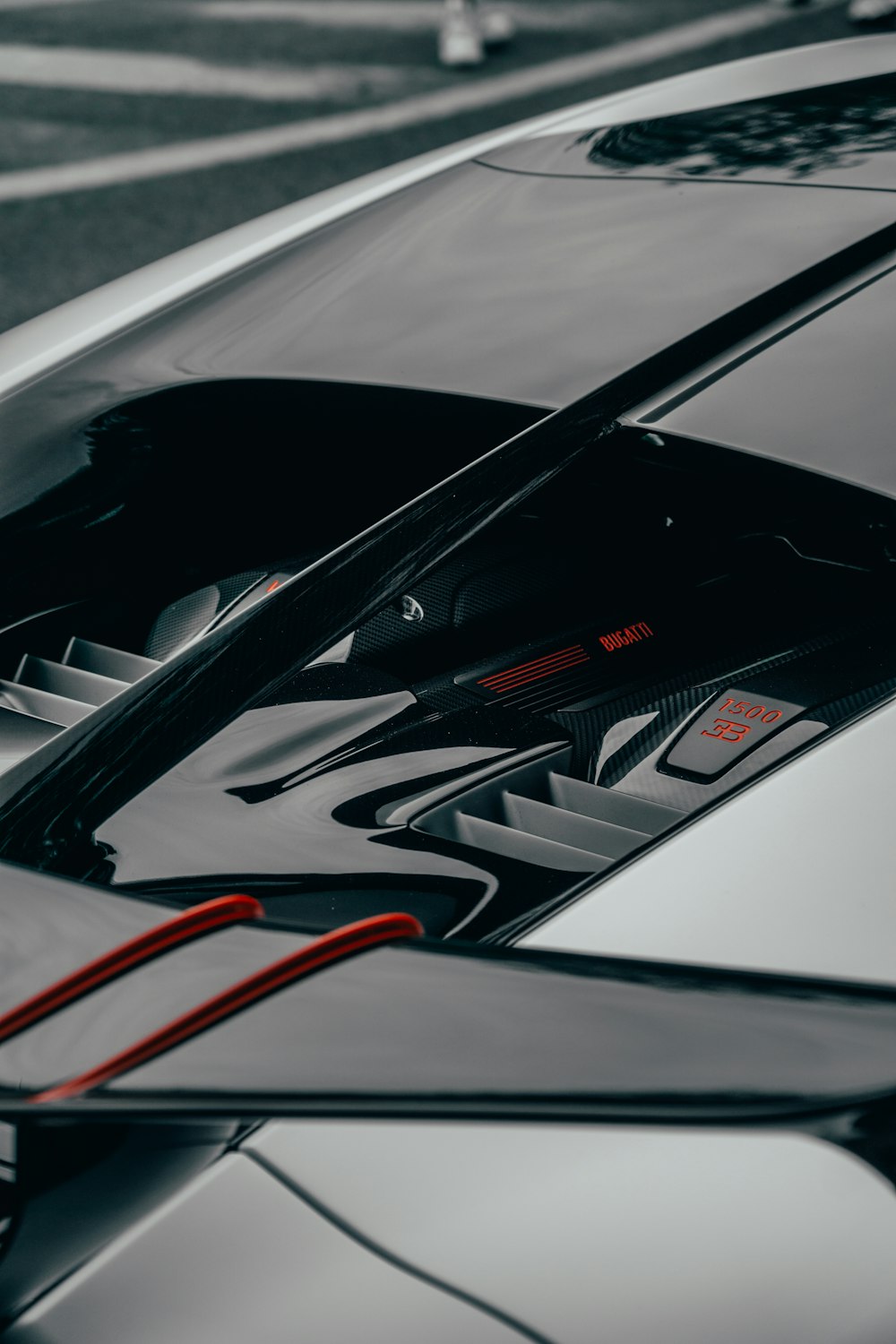 a close up of a car's windshield