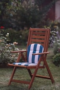 a chair with a pillow on it