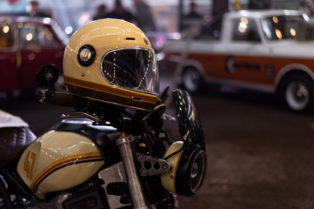 a yellow car with a sidecar