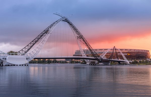 A roller coaster by a body of water — Perth, Australia