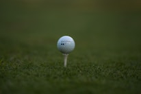 a golf ball on a golf course