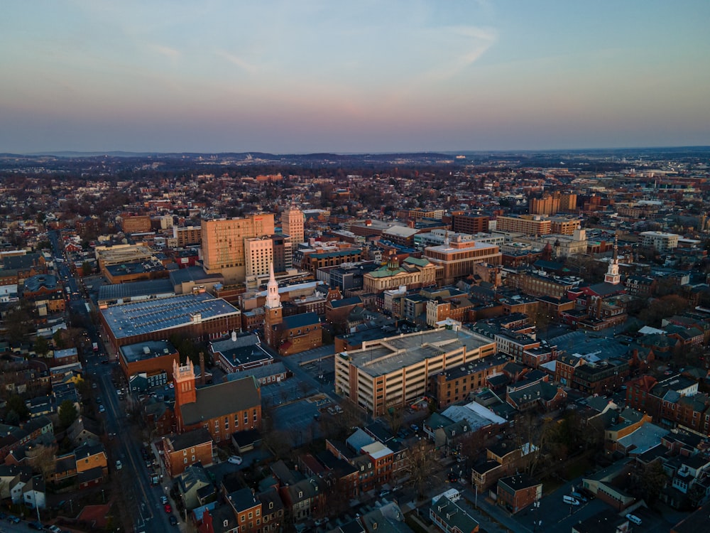 a city with many buildings