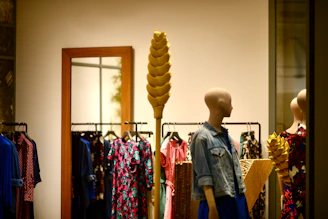 mannequins in a store