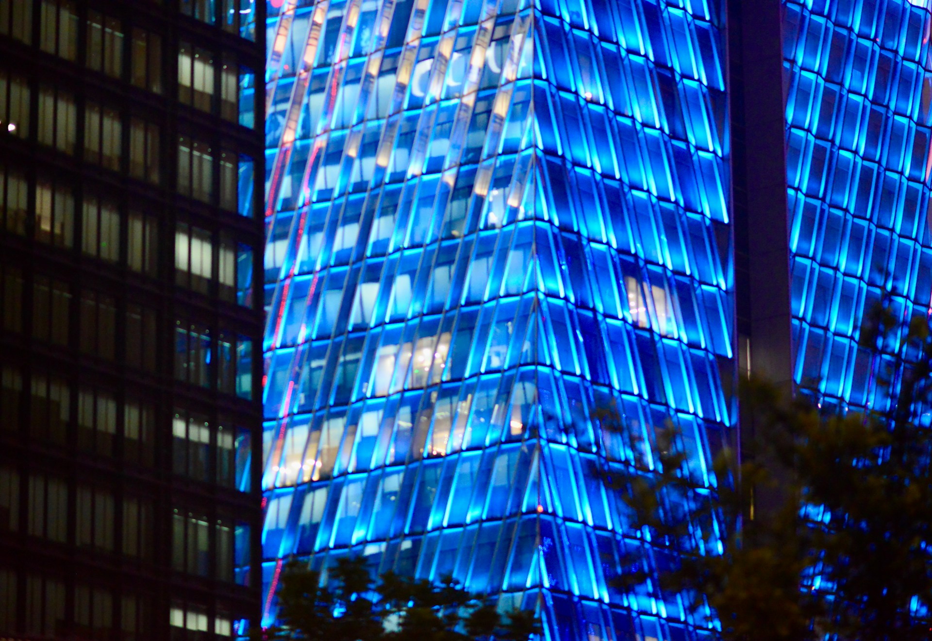 a building with many windows