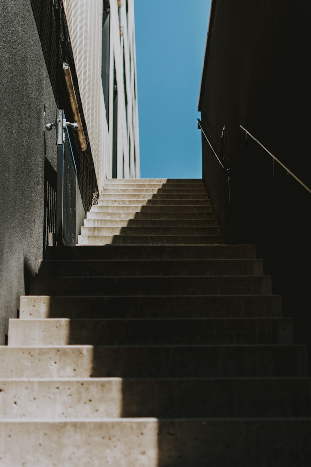 a set of stairs leading up to a building