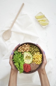 a bowl of food