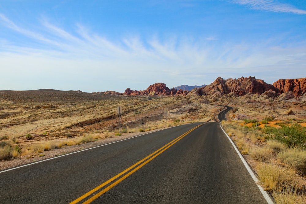 a road in the desert