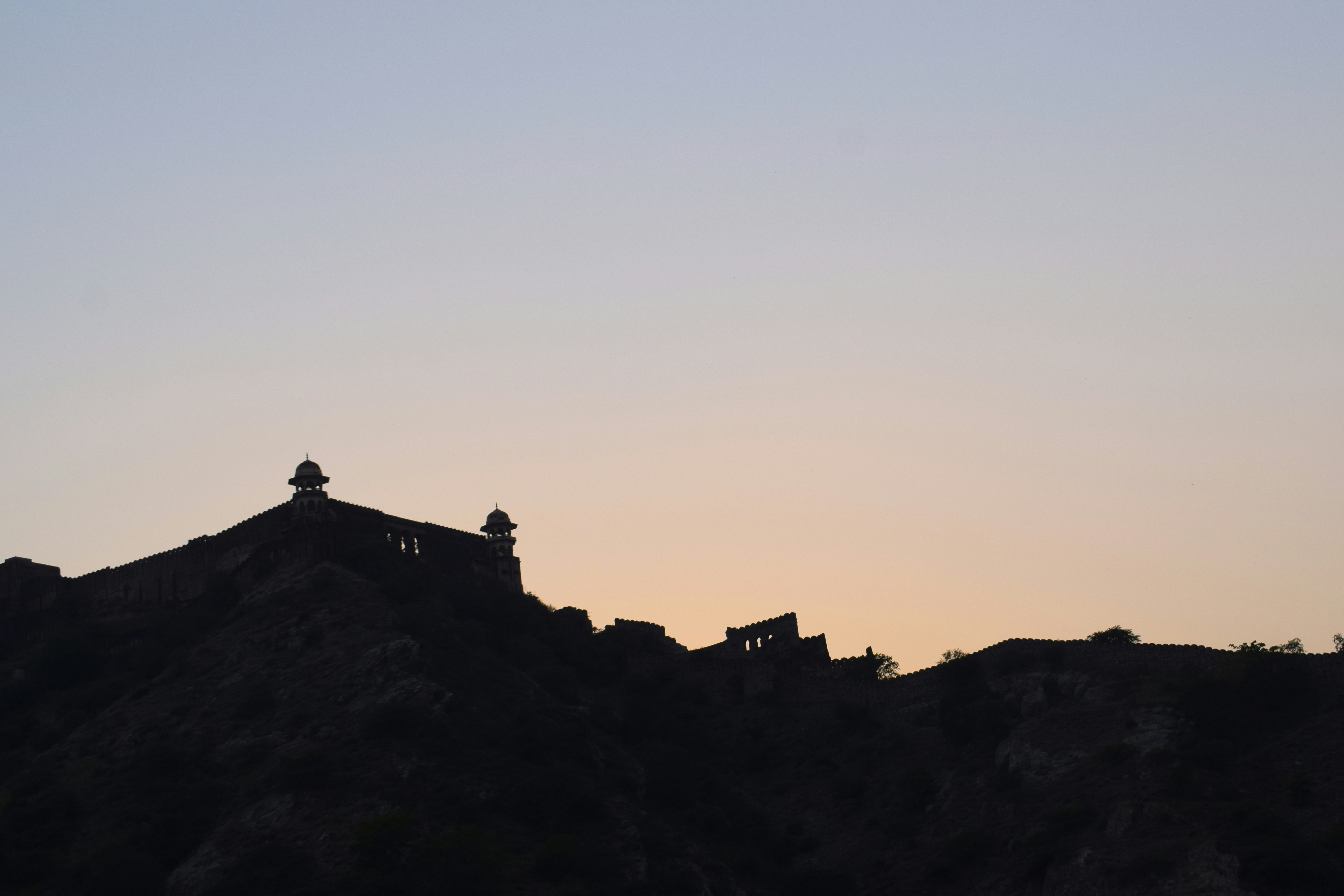 a building on top of a hill