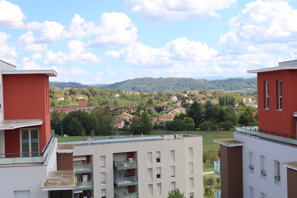 a view of a town from a rooftop