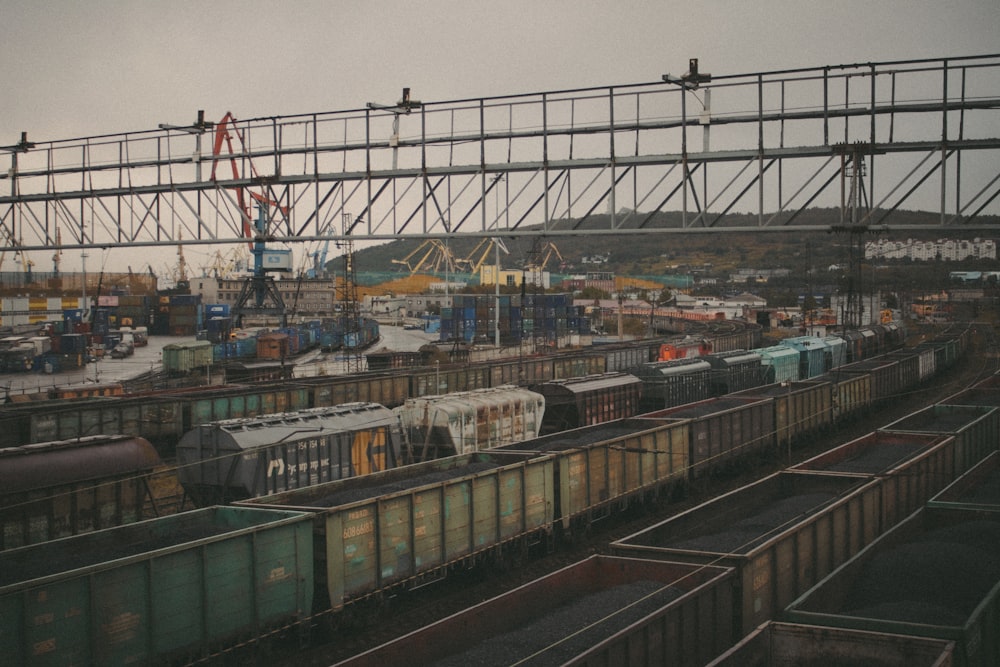 a train on the railway tracks