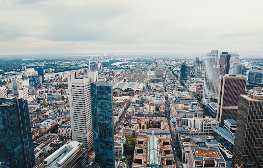 a city with many buildings