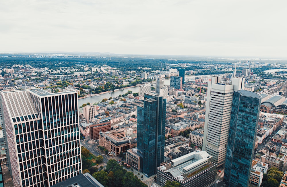 a city with tall buildings