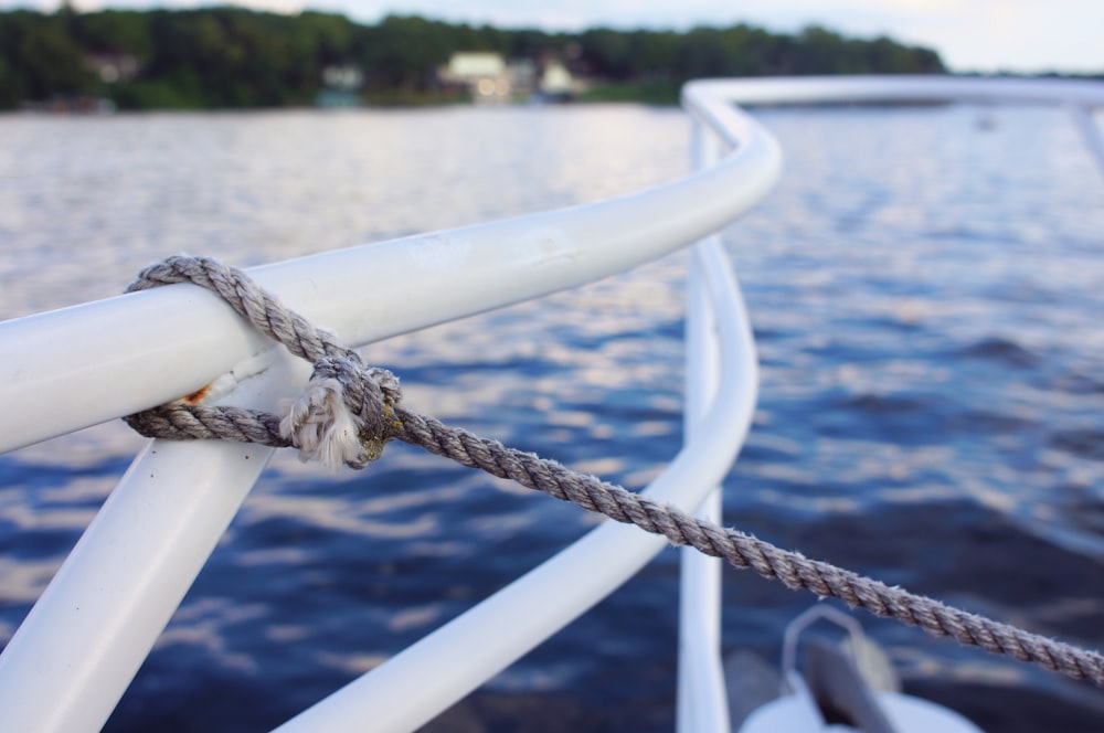 a rope on a boat