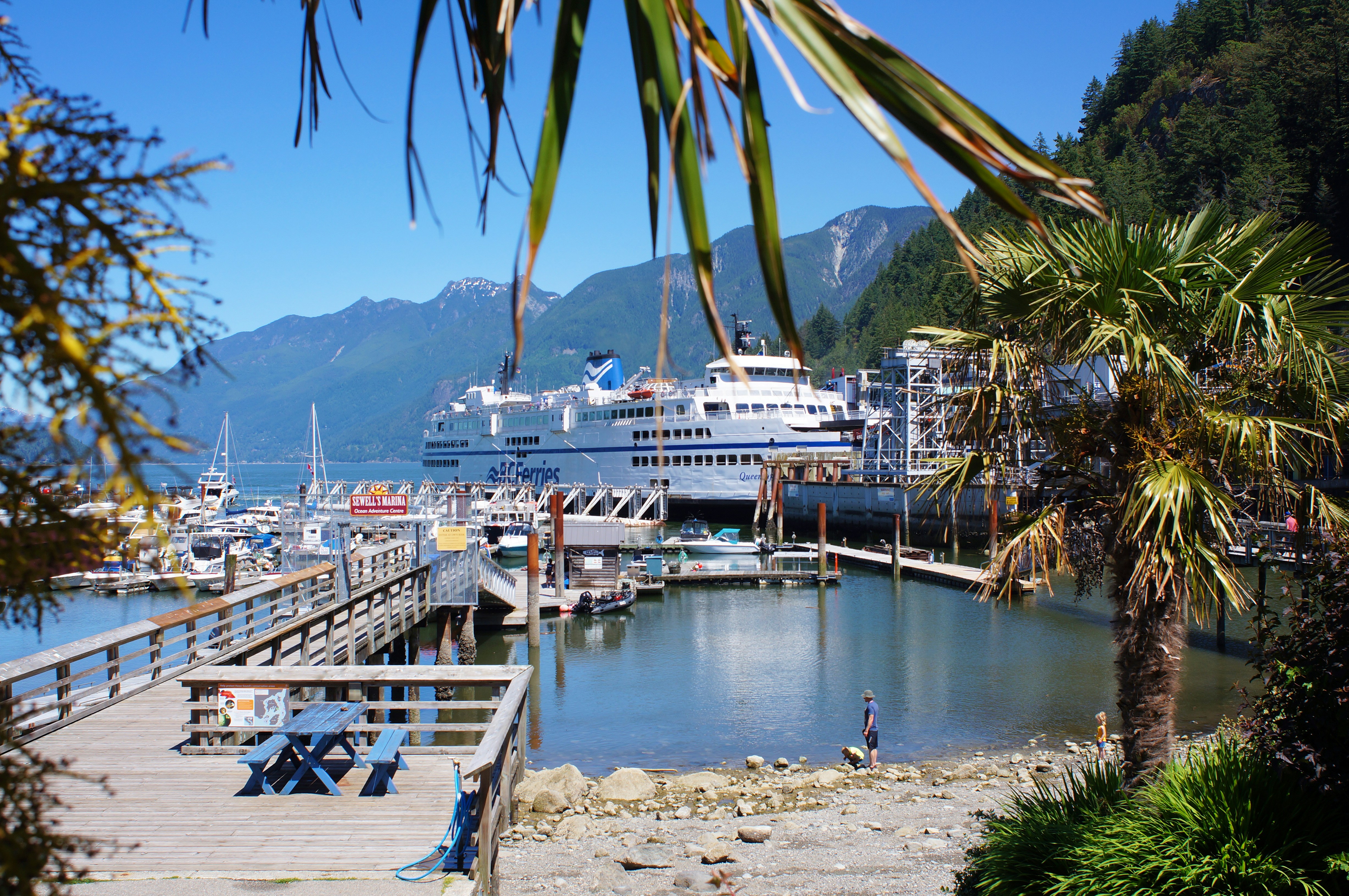 a large ship docked at a pier