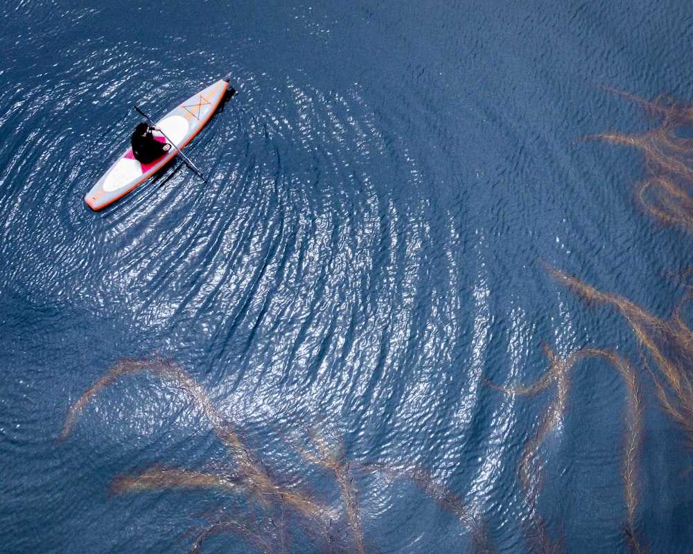 a person in a boat