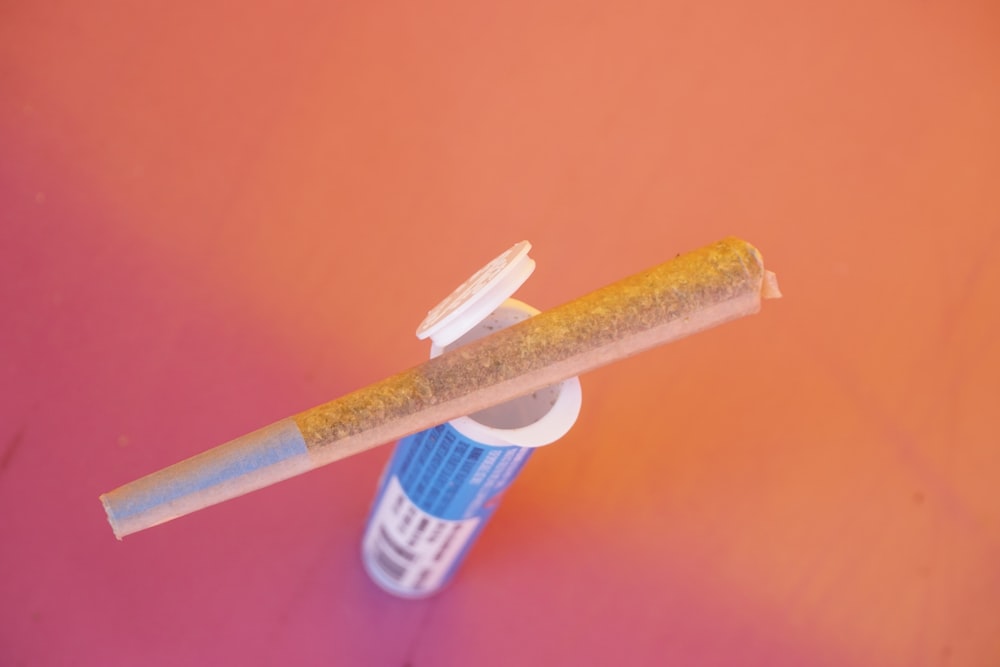 a toothbrush with a toothpaste on it