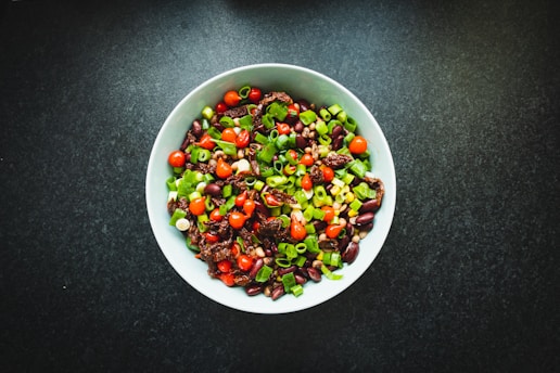 a bowl of food