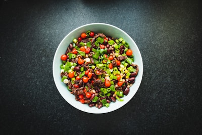 a bowl of food