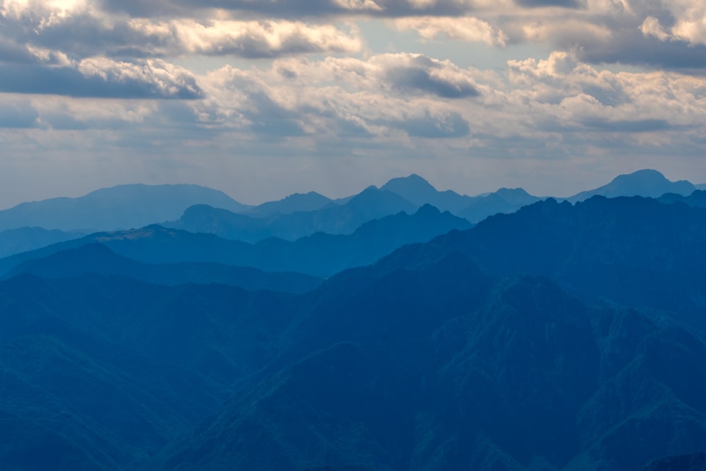 Blick auf eine Bergkette