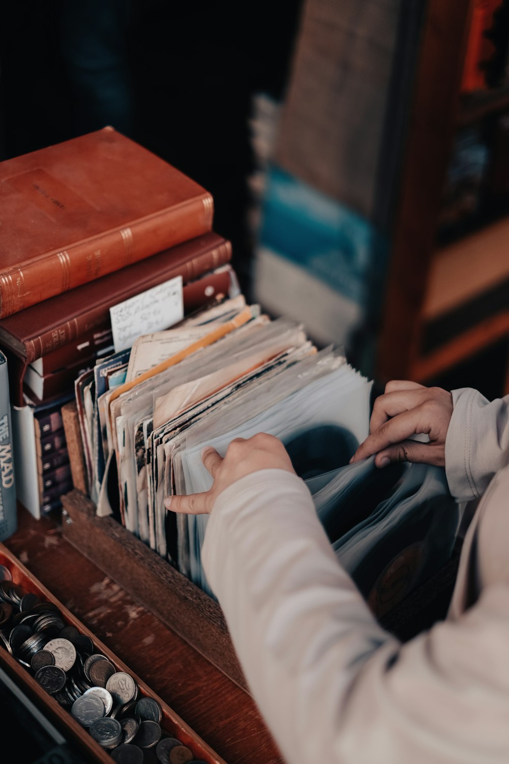 a person reading a book